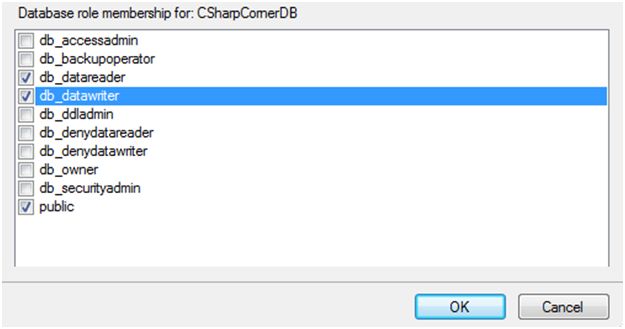 Database role membership